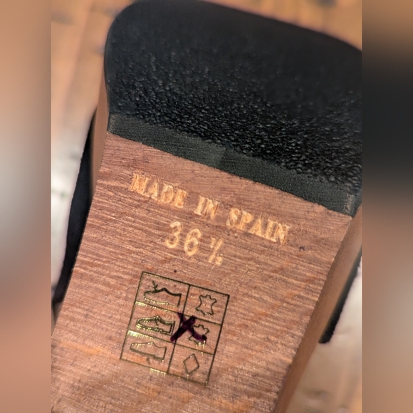 F.P. sz.6.5 (36.5) Cedar Clog Platform Suede - Picture 11 of 14